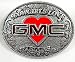 Cowgirls Love GMC Trucks (Red) Enamel Pewter Buckle, Automotive Buckle