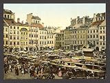 Old part of town, Warsaw, Russia wall sized print (photochrom) photochrome , 8x10 (i.e. Warsaw, Poland)
