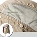 Towallmark UV 50+ Protection Outdoor Multifunctional Flap Cap with Removable Sun Shield and Mask Perfect for Fishing, Hiking, Garden Work Outdoor Activities, Khaki