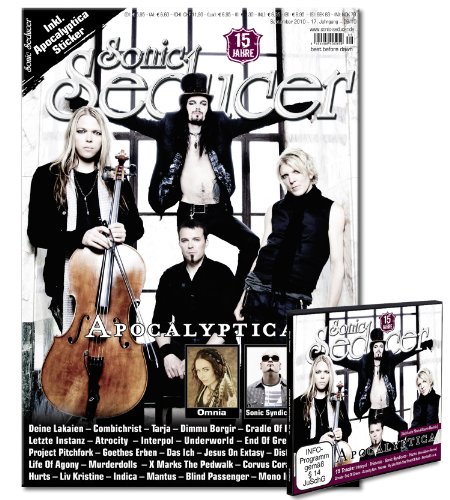 Thomas Vogel Media e. K. Sonic Seducer 09-10 mit Gothic Fetisch Kalender 2011 + Apocalyptica exklusiv Remix und Sticker + CD; Bands: Apocalyptica  ...
