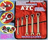 KTC　TMSR2A05SP-HAPPY　ラチェットコンビレンチセット（オフセットタイプ）バーコドライバーセット付!!