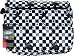 Casual Black White Checkers Messenger Bag
