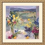 Tuscany Floral Framed Art Print by Allayn Stevens, 36.25 in. x 36.25 in. Framed