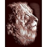 Reeves Lion Scraperfoil Artwork, Gold