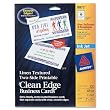 Avery Linen-Textured Two-Side Clean Edge Business Cards for Inkjet Printers, White, Pack of 200 (08873)