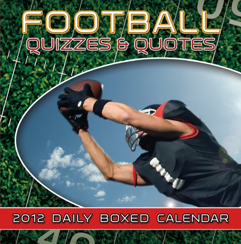 2012 Football Quizzes And Boxed calendar