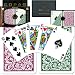 Best Quality CopagT Poker Size REGULAR Index - Green*Burgundy Setup