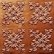 Very Cheap Discounted Decorative Ceiling Tile Flat #305 Copper 2x2 Can Be Glue on Clean Smooth Flath Surface, Also Can Glued Over Popcorn Ceiling 24"x24" Pvc with Overlaping Edges Ul Rated. Can Glue to Existing Grid Tile.