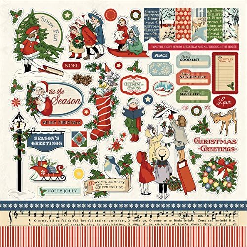 Christmas Wonderland Cardstock Stickers 12"X12"-