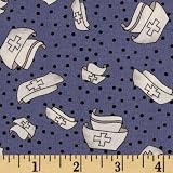 61vnJceoPGL. SL160  43 Wide Nurse Central Hats Blue Fabric By The Yard