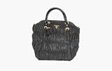Prada Leather Tote Handbag BN1616 Brown