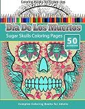 Dia De Los Muertos: Sugar Skulls Coloring Pages - Coloring Books For Grown-Ups
