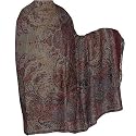 Prayer Shawl in Pure Wool Jacquard Design for Meditation and Yoga 269 x 139 Cm
