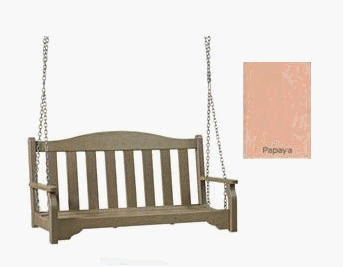 Casual Living Classic Quest Style 60 Inch Swinging Bench - Papaya
