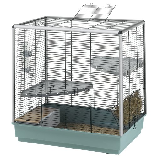 Ferplast 57037517 Nagerheim f&uuml;r Chinchilla. Komplettausstattung. Cincilla kd ca. 80 x 50 x 80 cm, schwarz
