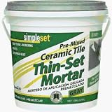 Grout Bags: Custom Building Prod. CTTSGQT Simpleset Pre-mixed Tile And Stone Thin-set Mortar