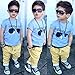 Baby Boys Short Sleeve Sunglasses Print T-Shirt and Elastic Pants Outfit (80(6-12M))
