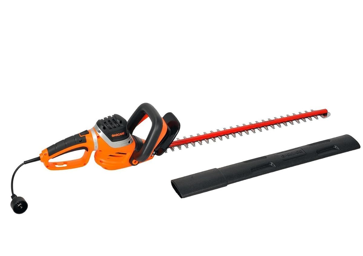 GARCARE 4.8Amp Corded Hedge Trimmer with Rotating Handle and 24" Dual
