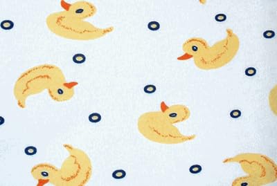 RocketWear Women's Just Ducky Print Sleeveless Button Front Capri Cotton Knit Pajamas Small