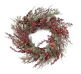 Melrose Cedar, Berry and Pinecone Wreath, 24-Inch