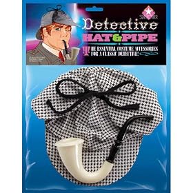 Detective Hat and Pipe - Great for Sherlock Holmes costumes