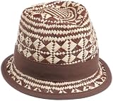 LiViTY Young Men's Fireball Fedora,Brown,Medium/Large
