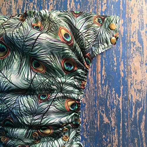 Peacock Printed Pocket Diaper