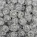Drahtb&auml;lle, Drahtkugeln. Ca 30 mm. 10 St&uuml;ck. Farbe:SILBER