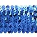 Expo International 20-Yard of 5-Row Metallic Stretch Sequin Trim, 1-3/4-Inch, Royal Blue