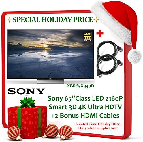 Black Friday Deal Brand New! Sony 65" Class LED 2160P Smart 3D 4K Ultra HDTV XBR65X930D + 2 Bonus HDMI Cables!