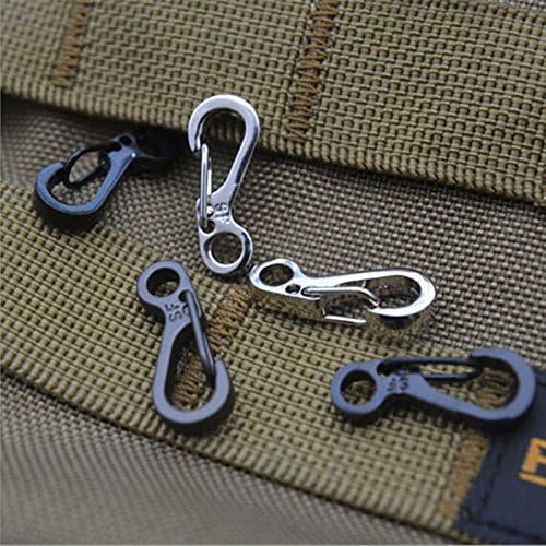 jennyyang059 Keychain Clip Hook Outdoor Buckle Random Color 5PCS