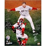 BOSTON RED SOX AUTOGRAPH RED SOX 2007 TEAM SIGNED 16X20 UNFRAMED (MLB AUTHENTICATED)
