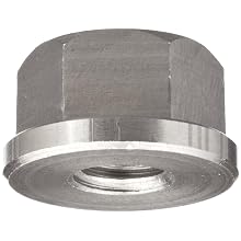 Grade 8 Low Carbon Steel Flange Nut, UNC 2B Threads, 3/8"-16 Thread Size, 11/16" Width Across Flats