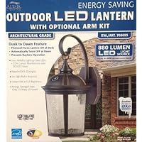Altair Lighting LED Outdoor Lantern With Optional Arm Kit
