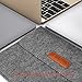 OURAI 13/13.3 Inch Laptop Sleeve Case Cover Protective Laptop Briefcase Bag Ultrabook Netbook Notebook Carrying Case Bag (Dark Grey)