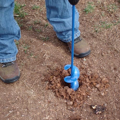 Garden Auger Bulb Planter 2.5\" x 24\" Regular Duty Hardware Tools