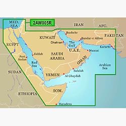 GARMIN BLUECHART G2 2AW005R THE GULF AND RED SEA - CARTOGRAPHY - Mfr Part # 010-C0287-00