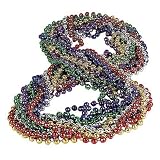 Mardi Gras - Disco Ball Reflective Beads - 12pk