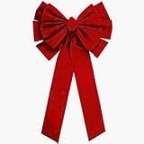 Berwick #PT72813C 15x28RED Velv WreathBow