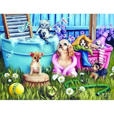 Suds N Pups 300pc Jigsaw Puzzle by Brooke Faulder