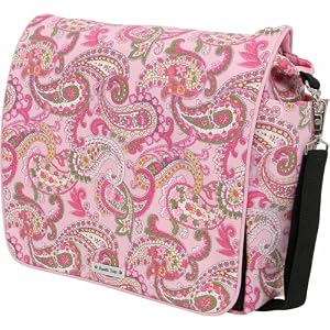Bumble Bags Jessica Messenger/Backpack Bag - Pink Paisley