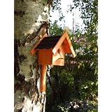 Vogelhaus - Vogelh�uschen - Nistkasten - Meisenkasten - Brutkasten / Dachfarbe: schwarz - rot 12031von "degaho"
