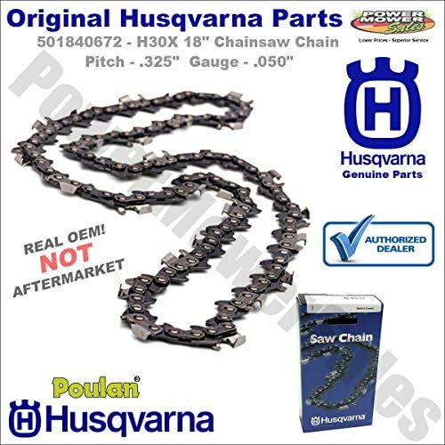 501840672 - H30X-72 Husqvarna 18" Chainsaw Chain .325 pitch by .050" Genuine OEM