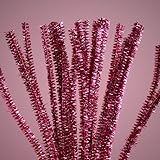 12" PINK CHENILLE METALLIC PIPE CLEANER