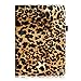 Fintie Case for iPad Air 2 - Premium Vegan Leather Slim Fit Folio Case Smart Stand Protective Cover Auto Sleep/Wake Feature for iPad Air 2 2014 Model, Leopard Brown