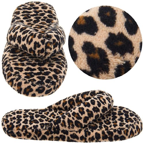 Leopard Animal Print Thong Slippers for Women