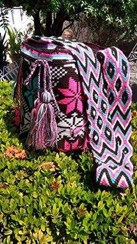 Mochila Wayuu Bag 100% Handmade by Realwayuu. Large Size Boho Bag, Summer Bag, Shoulder Bag. FREE SHIPPING WITHIN THE US.
