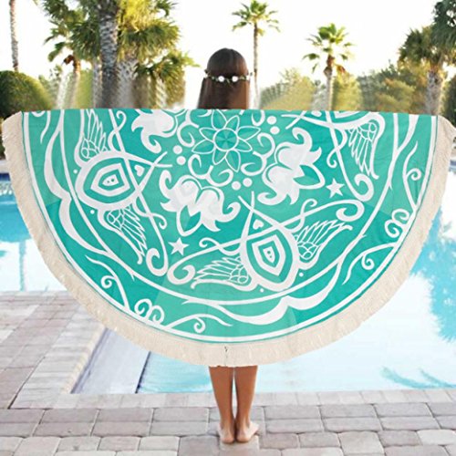 LUNIWEI Decorative Designer Multi-Function Beach Towel Yoga Mat Tablecloths For Picnic Square Rectangle Tables