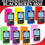 Silicone Skin 8 pc. Value Pack for your Blackberry 8830 (Blue, Hot Pink, Light Pink, Green, Orange, Purple, Red, Yellow) Bonus DBRoth Microfiber Cleaning Cloth Included