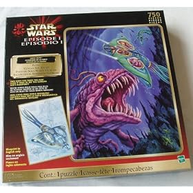 Star Wars Episode 1 - 750 piece Jigsaw Puzzle 2 sided puzzle - Gungan Sub Escape